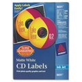 Avery CD Labels, Inkjet Matte, 100-PK, White AV463747